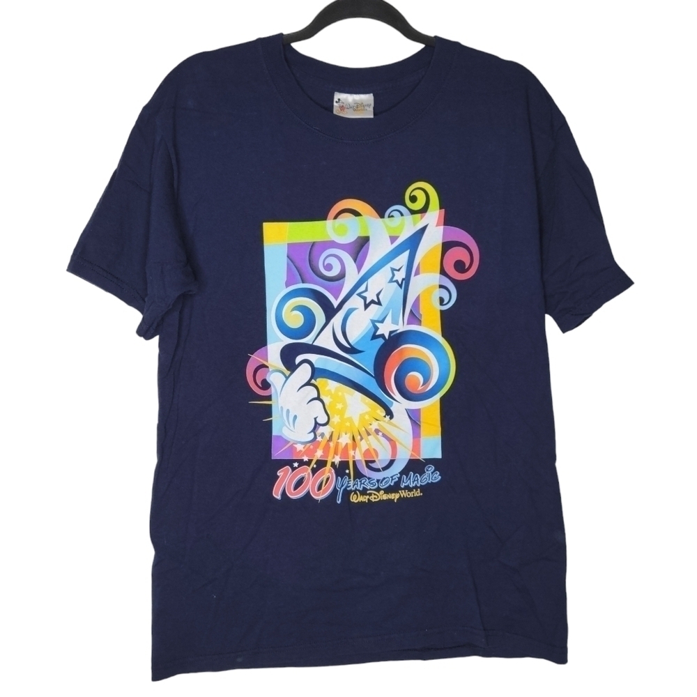 Vintage 90s Walt Disney World 100 Years Of Magic Fantasia Art T-Shirt Size Small